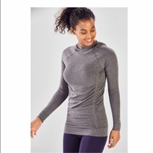 NWOT - Fabletics - Kathie Seamless Hoodie XL Gray